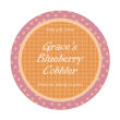 Custom Polka Dot Big Circle Food & Craft Label